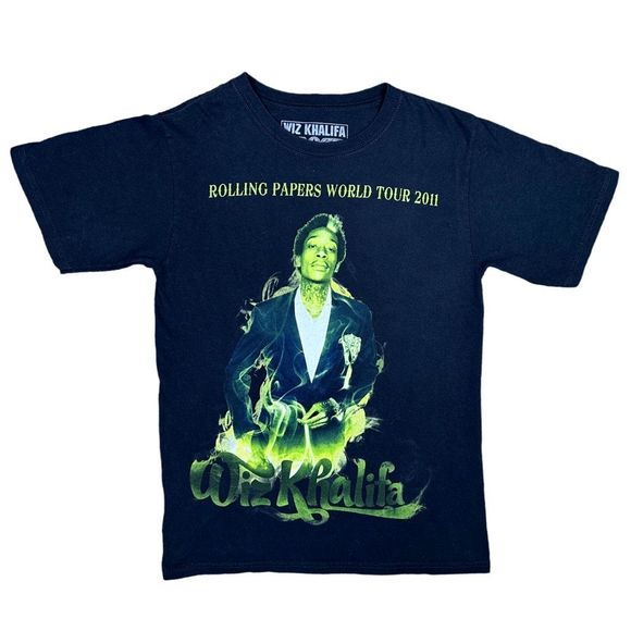 Wiz Khalifa TGOD Authorized Merch 2011 Rolling Papers Tour Concert Tee Sz Small - Picture 1 of 4
